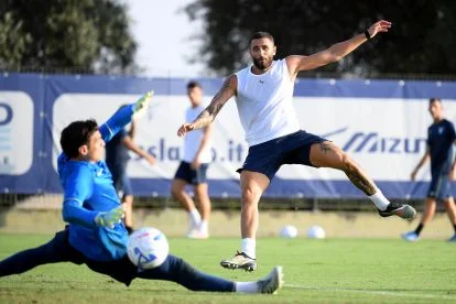 Gabriele Artistico of SS Lazio during friendly match